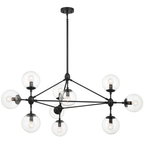 Charisma 10 Light 45 inch Matte Black Pendant Ceiling Light