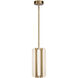 Anders LED 7.25 inch Vintage Brass Pendant Ceiling Light