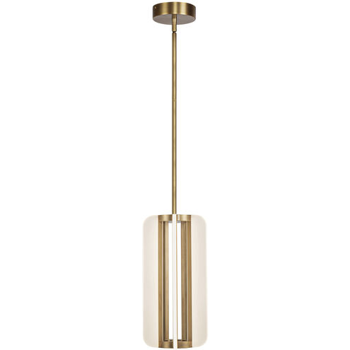 Anders LED 7.25 inch Vintage Brass Pendant Ceiling Light