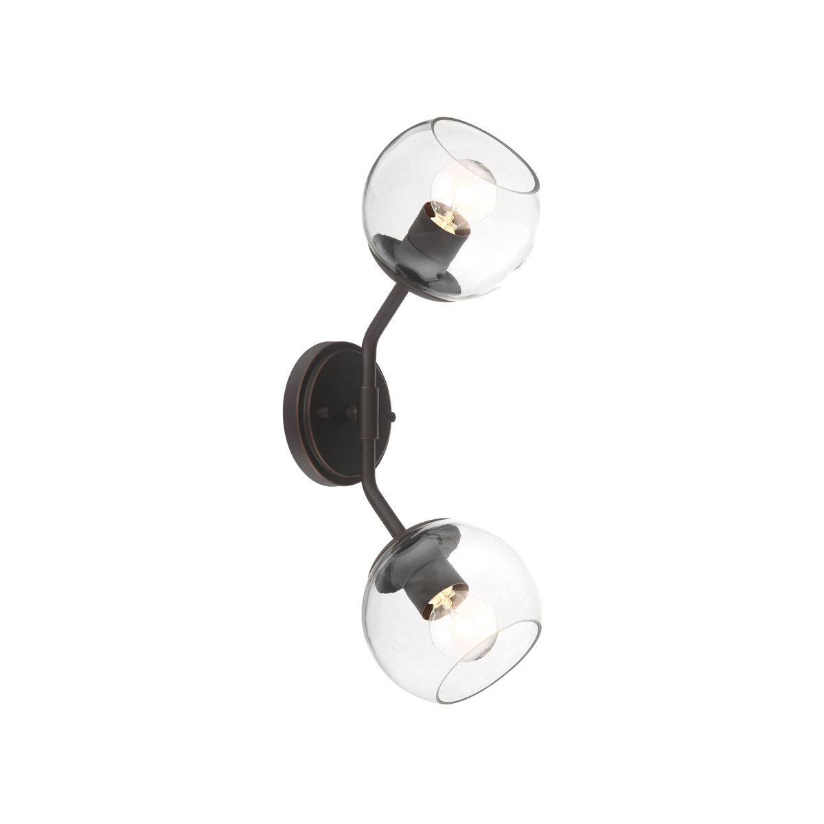 Meridian 2 Light 5.25 inch Satin Bronze Wall Sconce Wall Light