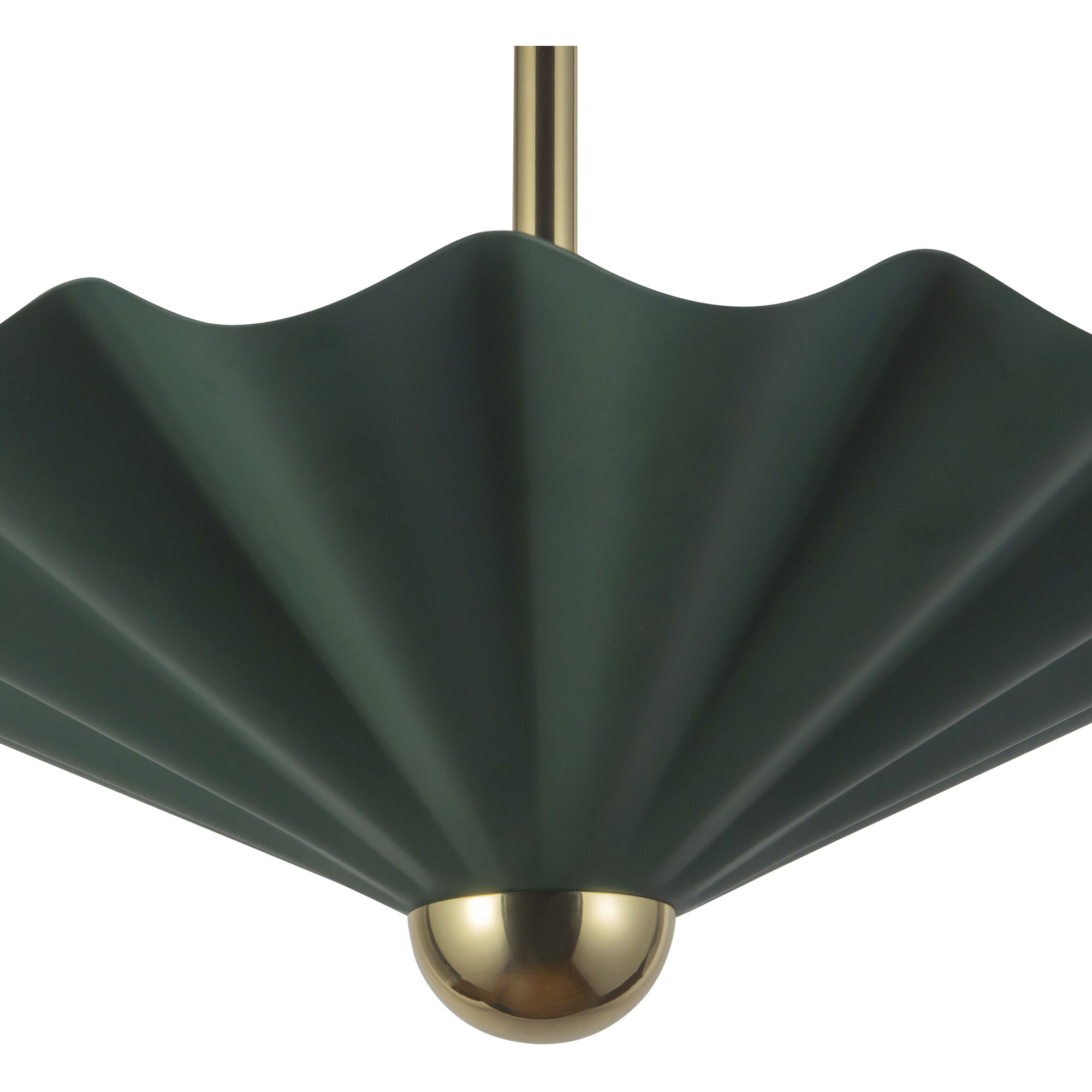 Furrow 16 inch Pine Green Pendant Ceiling Light