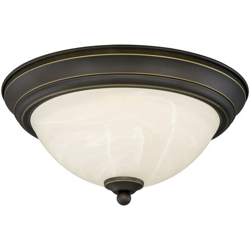 Stevens LED 13 inch Vintage Bronze Flush Mount Ceiling Light