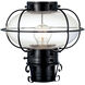 Classic Onion 1 Light 17.5 inch Black Outdoor Post Light