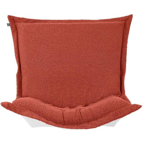 Alicante Coral Patio Scroll Puff Chair Cover & Cushion