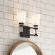 Rosalind 2 Light 14.25 inch Black Bath Vanity Light Wall Light
