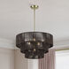 Acordia 6 Light 23 inch Antique Brass Pendant Chandelier Ceiling Light