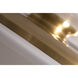Skye LED 19 inch Satin Brass Flush Mount Ceiling Light