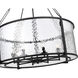 Barrington 8 Light 32 inch Matte Black Chandelier Ceiling Light