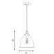 Vintage 1 Light 11 inch Natural Brass Pendant Ceiling Light
