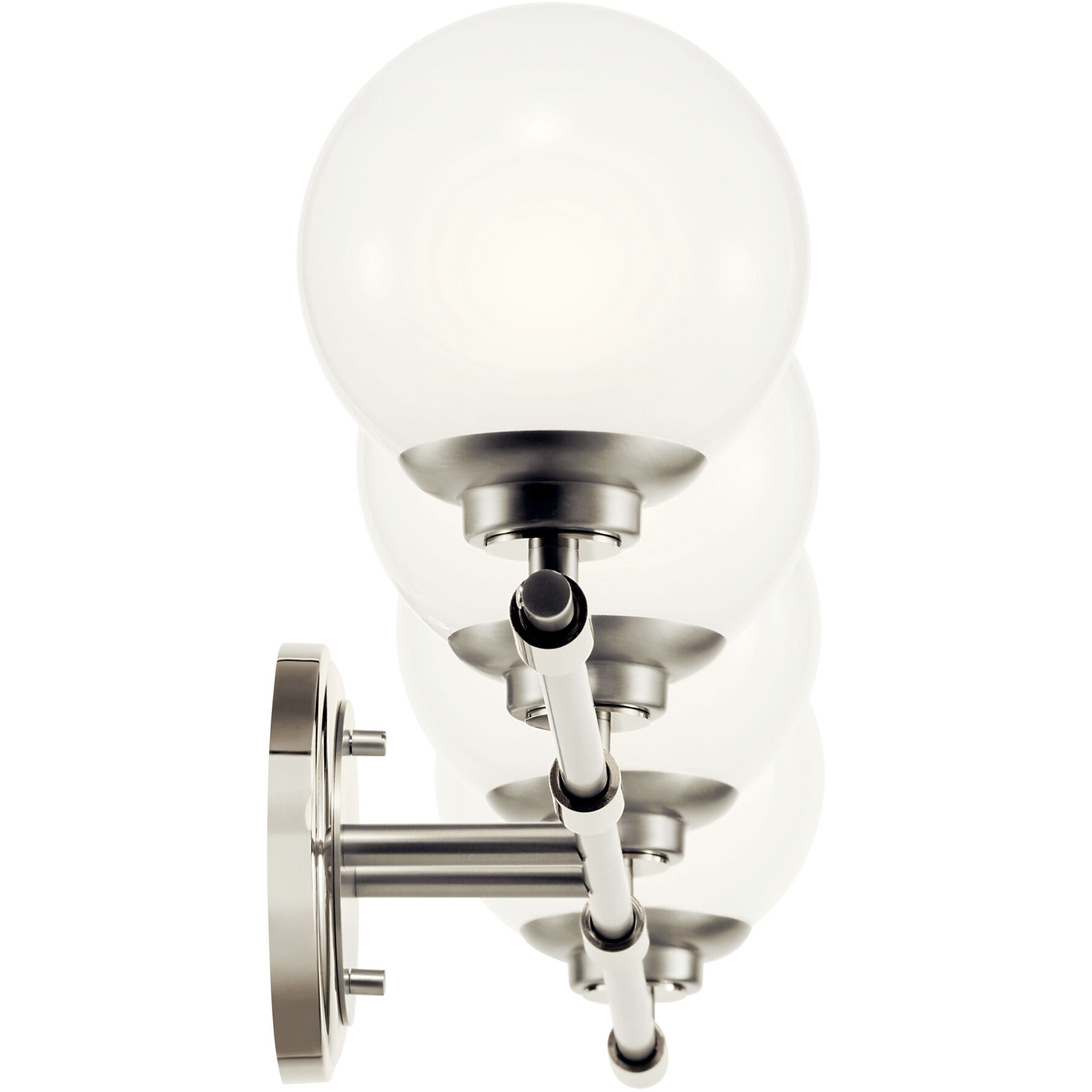 Benno 4 Light 34 inch Polished Nickel Bath Bracket Wall Light, 4 Arm