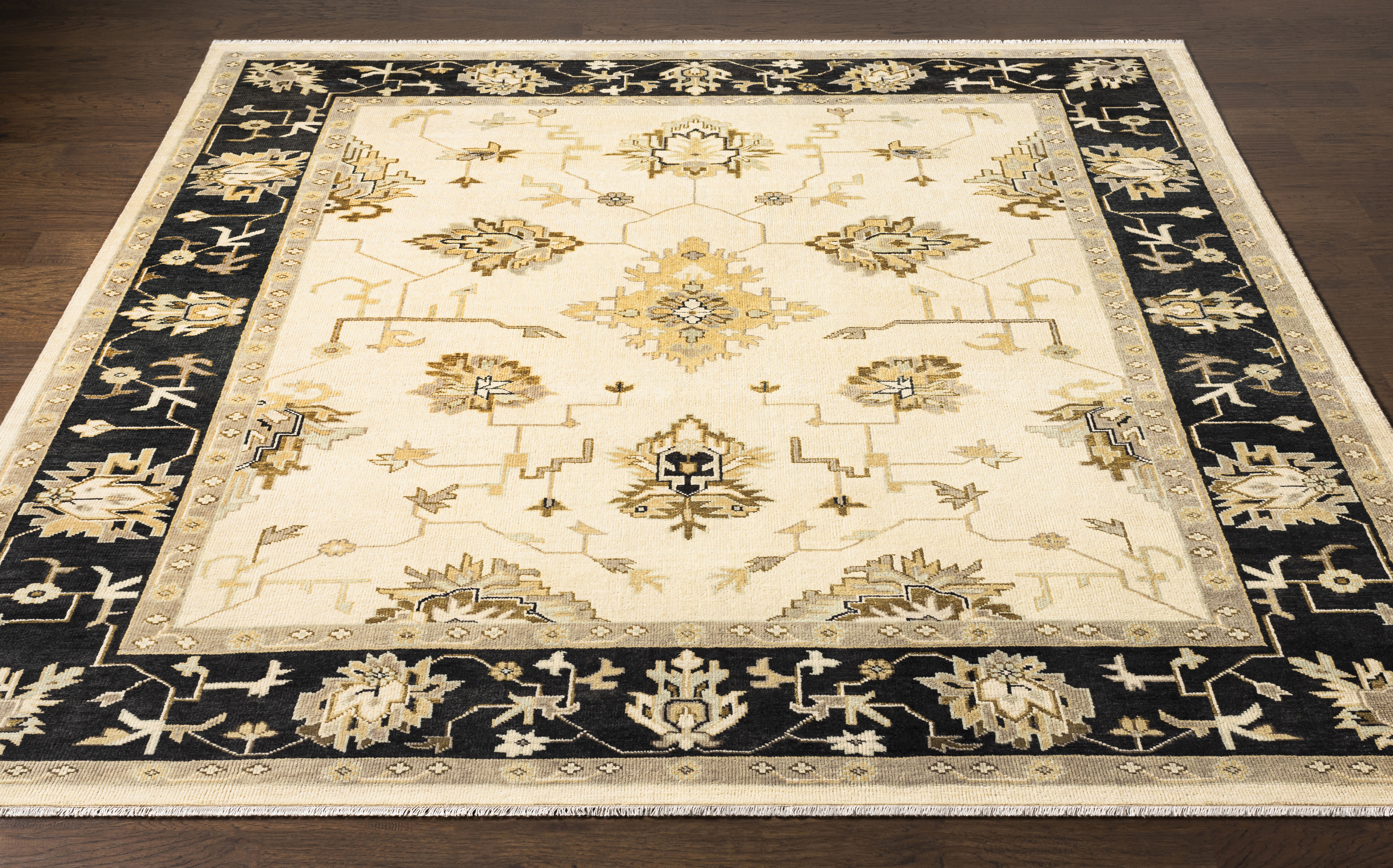 Istanbul 168 X 120 inch Light Beige Rug in 10 x 14, Rectangle