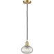 Ballston Ithaca 1 Light 6 inch Satin Gold Cord Hung Mini Pendant Ceiling Light