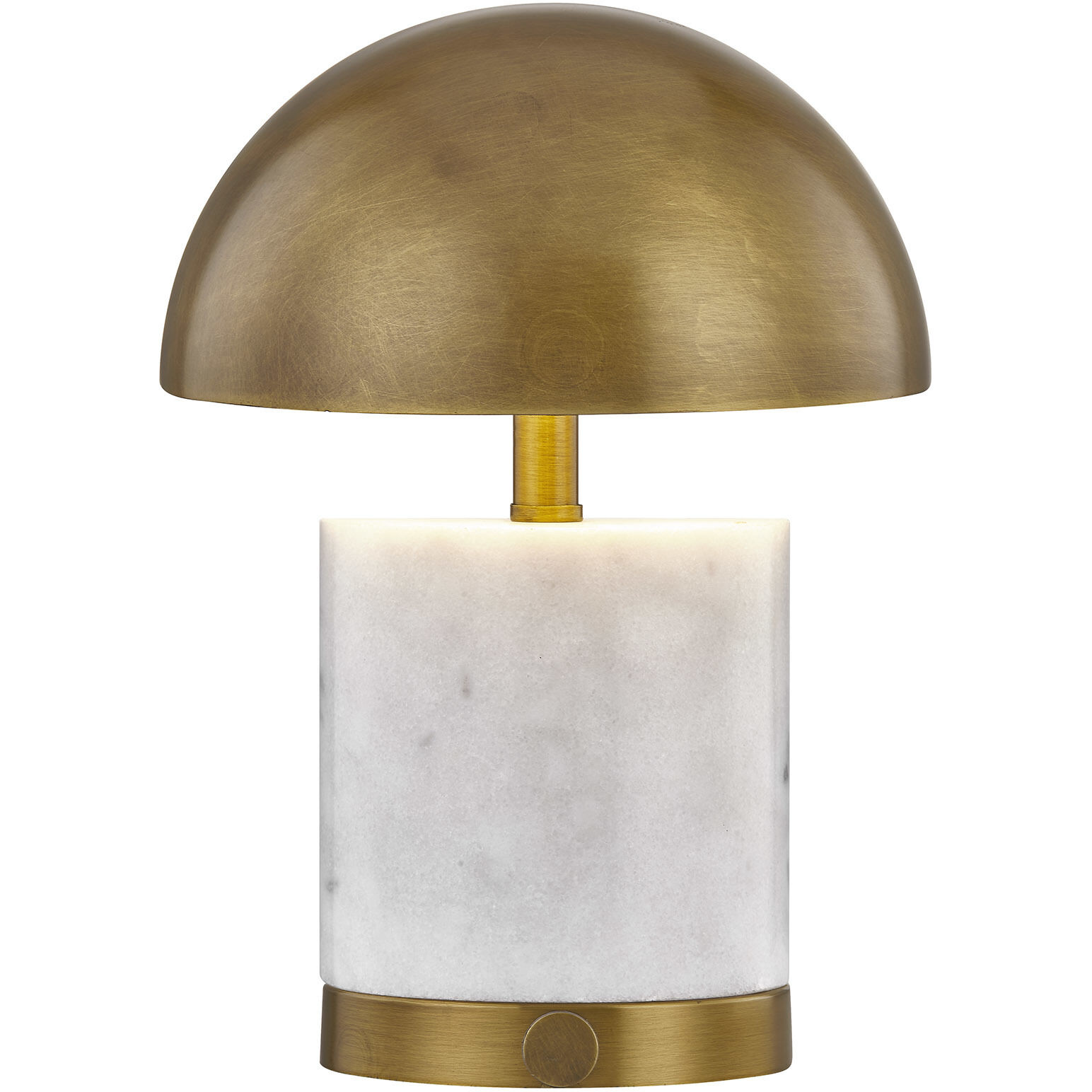 Cora 9.88 inch 2.30 watt Brass Portable Rechargeable Table Lamp Portable Light, Coco & Dash