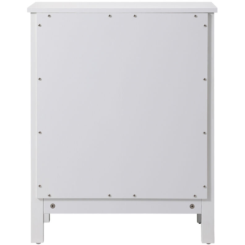 Adian White Bathroom Storage Cabinet