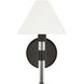 Robert 1 Light 7.5 inch Aged Iron Bath Vanity Wall Sconce Wall Light