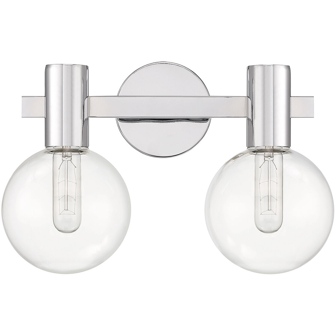 Wright 2 Light 15.5 inch Polished Chrome Bathroom Vanity Light Wall Light