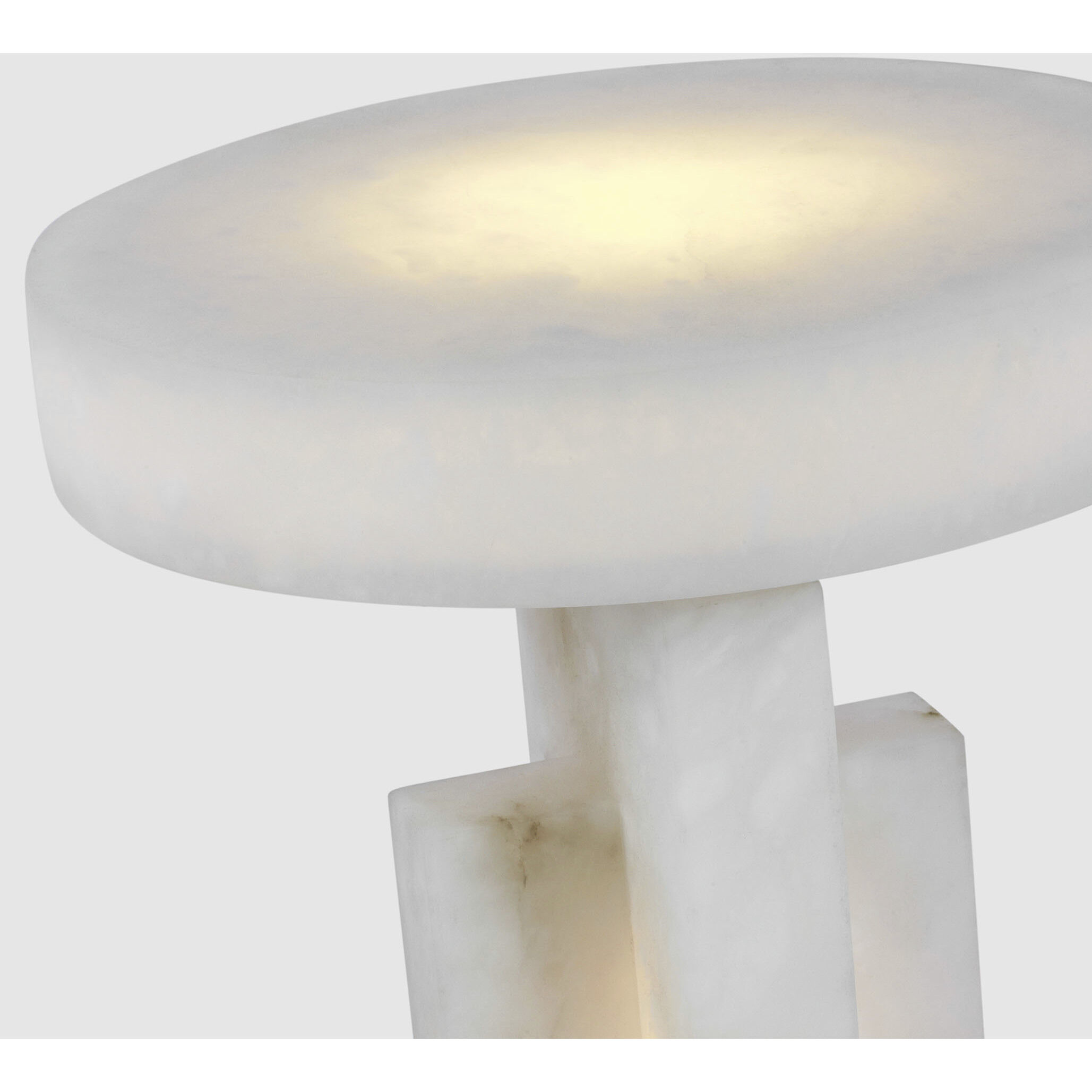 Kelly Wearstler Trancas 19 inch 9 watt Alabaster and Brass Table Lamp Portable Light, Medium