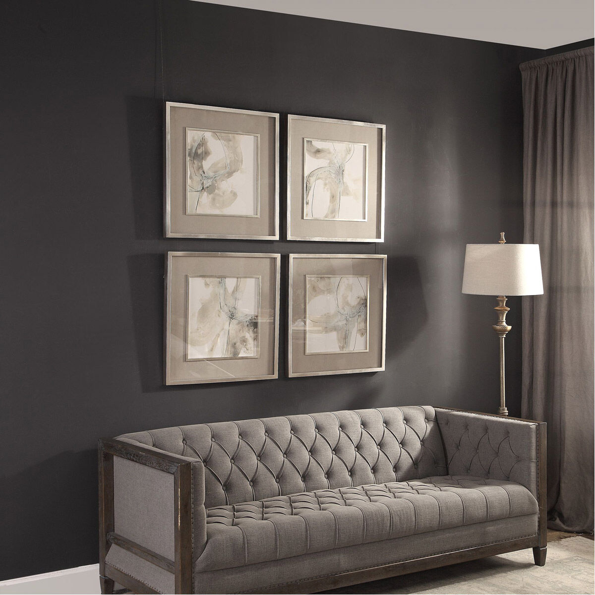 Divination 25 X 25 inch Abstract Art, Set of 4