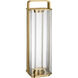 Kelly by Kelly Wearstler Flacara 23.4 X 7 inch Hand Rubbed Antique Brass Rechargeable Table Lantern