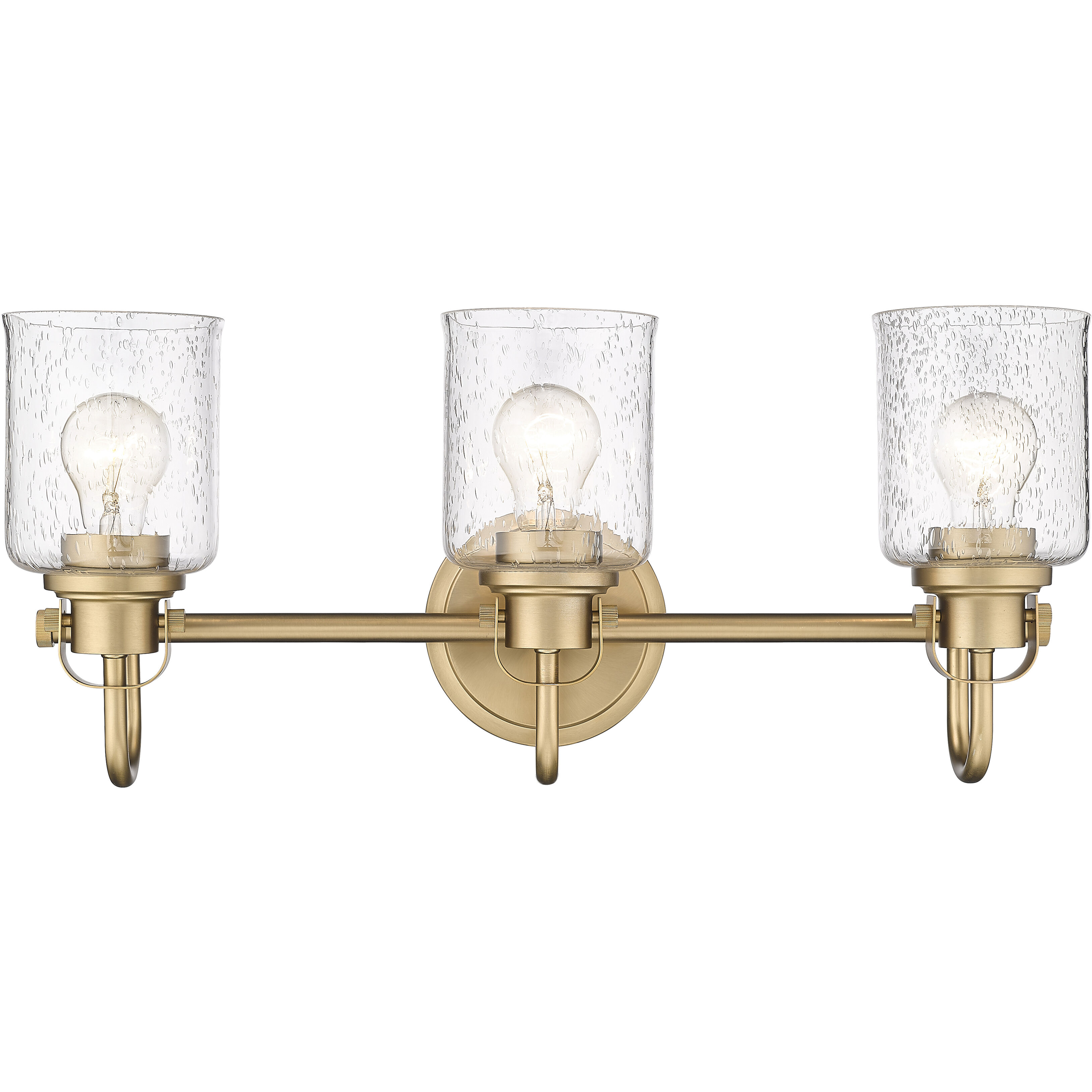 Kinsley 3 Light 22 inch Heirloom Gold Vanity Wall Light in Heritage Gold