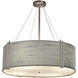 Textile 8 Light 48.5 inch Brushed Nickel Pendant Ceiling Light, Reveal Family, Choices