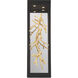Aerie LED 20 inch Gold and Black Outdoor Wall Sconce