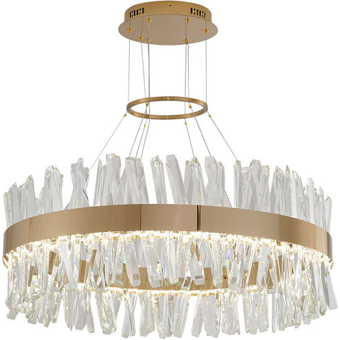Canada LED 32 inch Gold LED Chandelier Ceiling Light