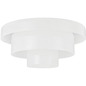 Port Richmond 1 Light 16 inch Aged Brass Flush Mount Ceiling Light