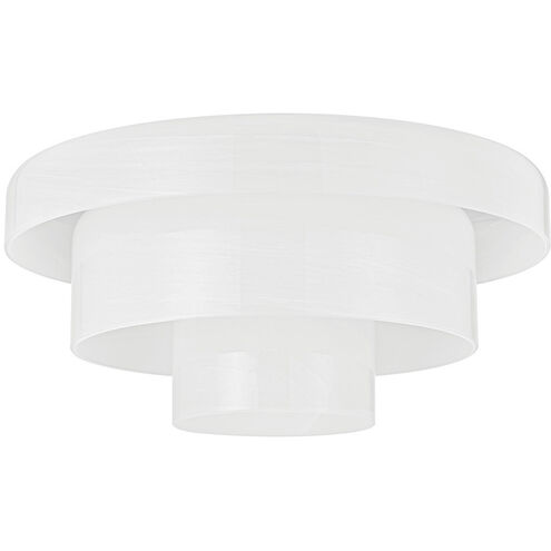 Port Richmond 1 Light 16 inch Aged Brass Flush Mount Ceiling Light