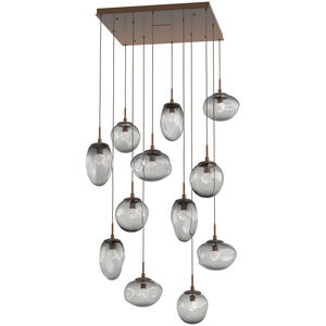 Cosmos LED LED Burnished Bronze Chandelier Ceiling Light, Square Multi-Pendant