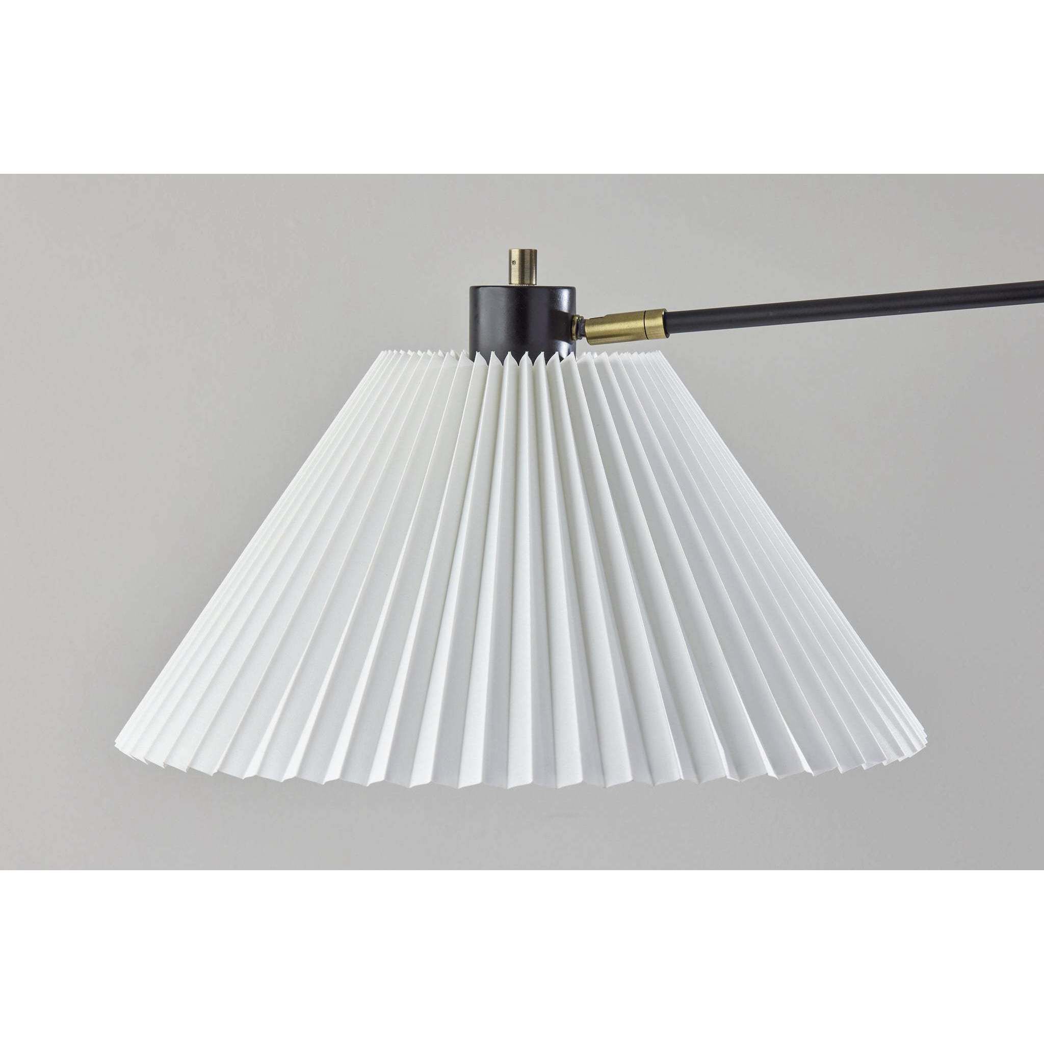 Elijah 61.25 inch 60.00 watt Black and Antique Brass Floor Lamp Portable Light