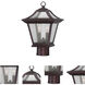 Aiken 2 Light 15 inch Architectural Bronze Exterior Post Mount Light
