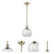 Ballston Athens 1 Light 8 inch Antique Brass Pendant Ceiling Light, Ballston