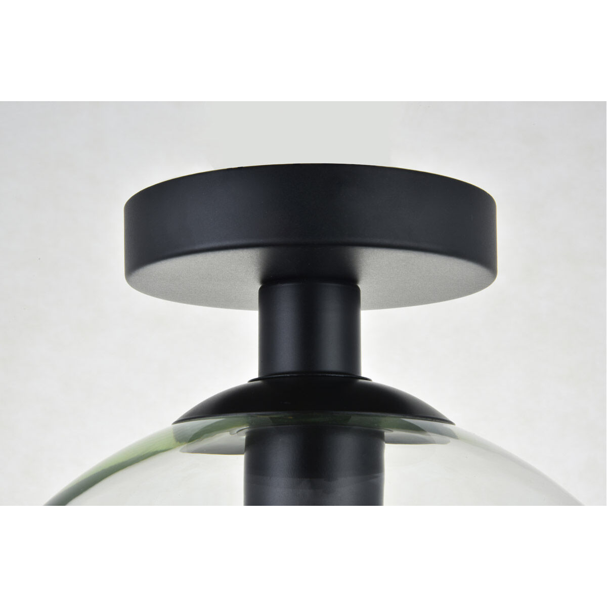 Huntington 1 Light 10 inch Black Flush Mount Ceiling Light