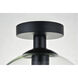 Baxter 1 Light 10 inch Black Flush Mount Ceiling Light