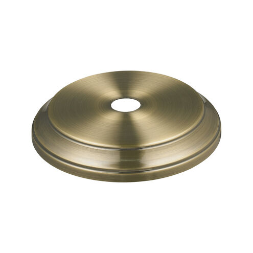 Waverly 3 Light 19 inch Aged Brass Semi-flush Ceiling Light in Silken Parchment, Convertible