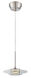 Lexa LED 9 inch Polished Steel Pendant Ceiling Light