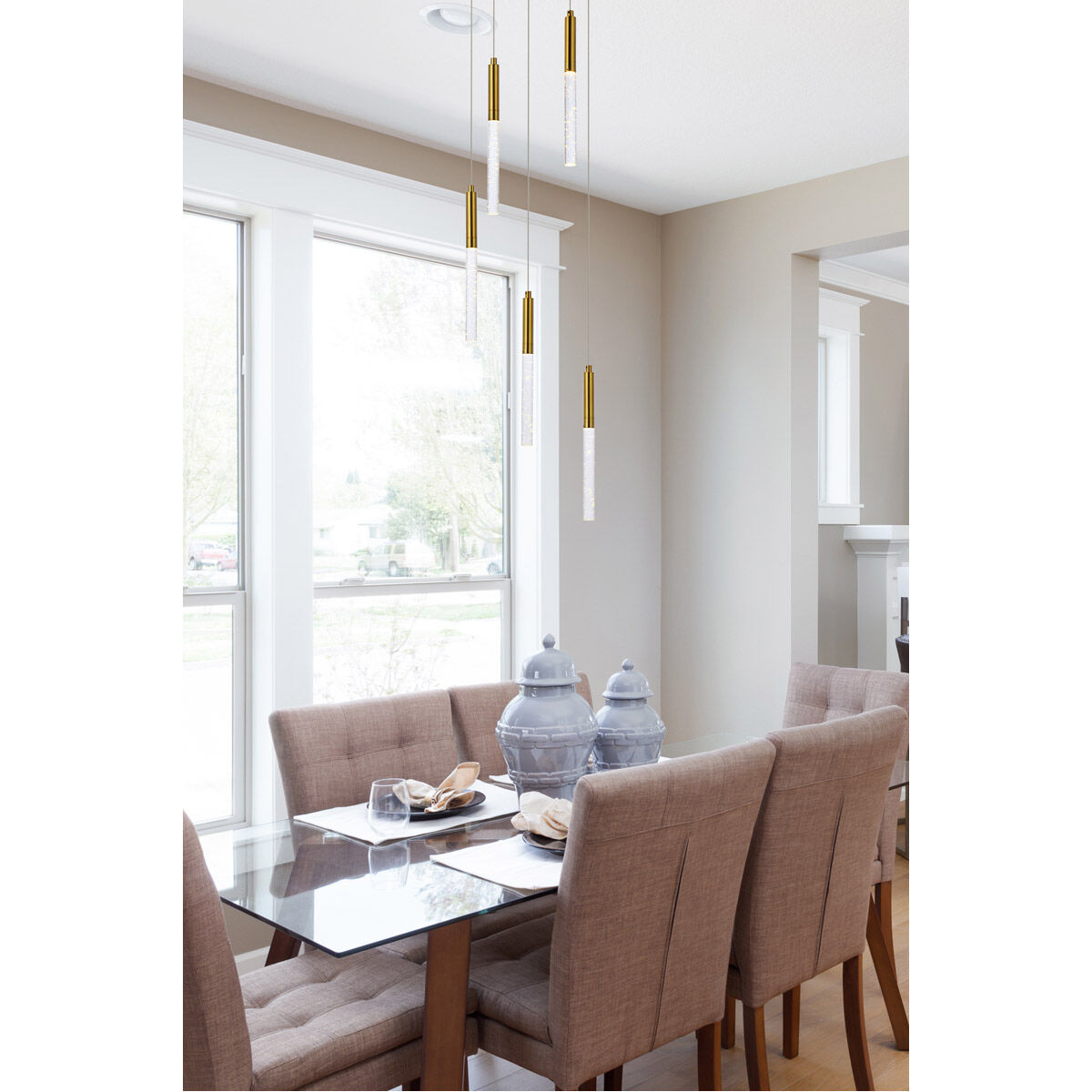 Ruelle 5 Light 16 inch Gold Pendant Ceiling Light