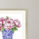 Pretty Petals Pink and Blue and Green and White Framed Art