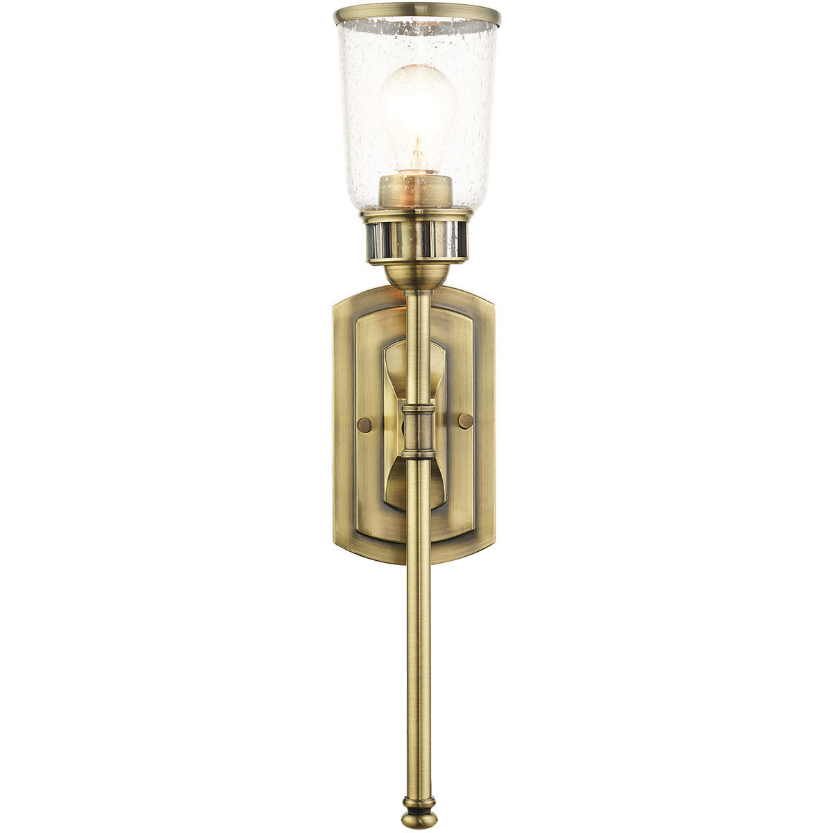 Lawrenceville 1 Light 5 inch Antique Brass Single Sconce Wall Light