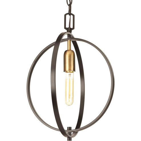 Prewitt 1 Light Antique Bronze Pendant Ceiling Light, Small