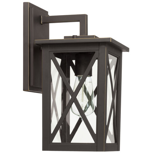 Avondale 1 Light 14 inch Oiled Bronze Outdoor Wall Lantern