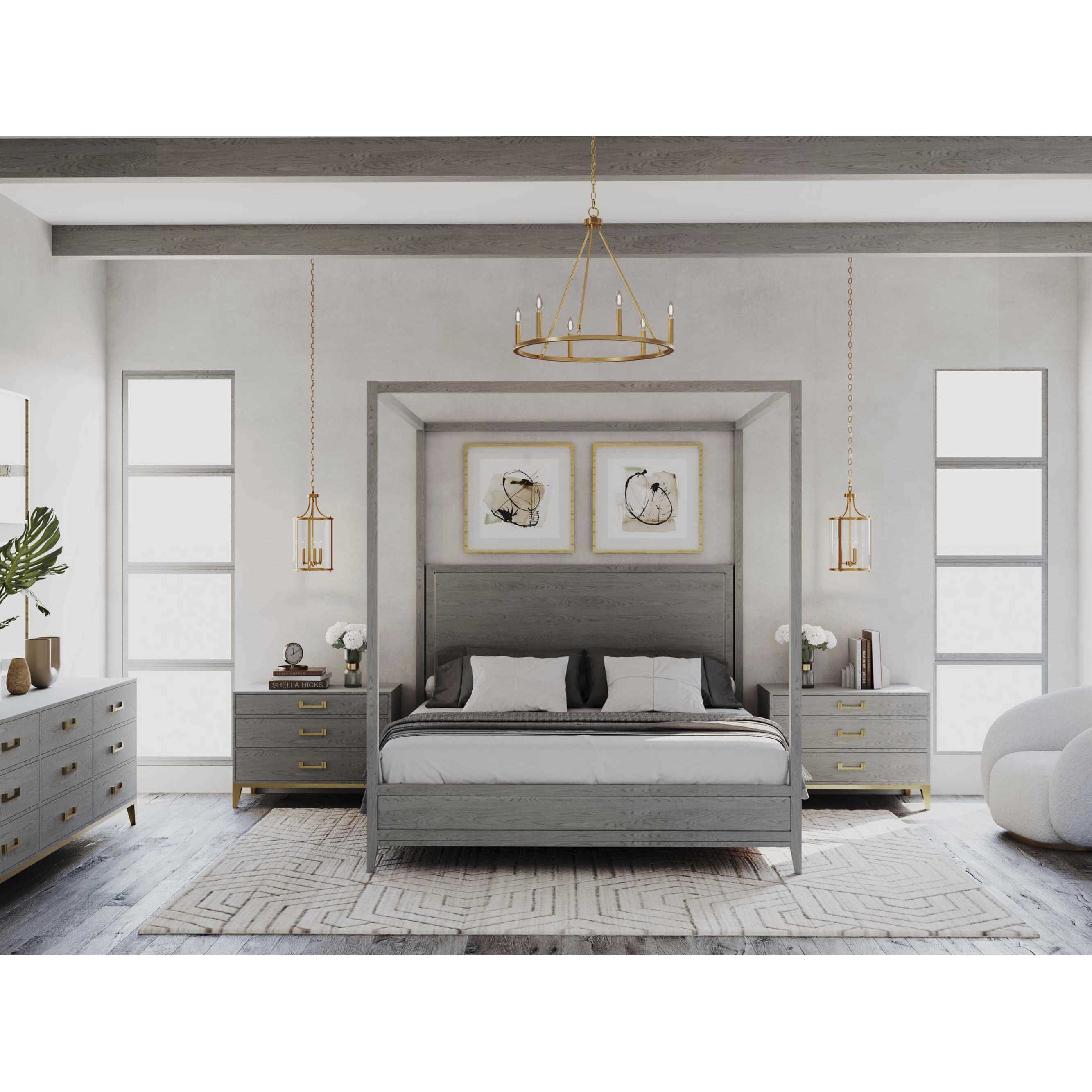 Gilliam 6 Light 27.62 inch Vintage Brass Chandelier Ceiling Light