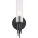 Torres 1 Light 2.38 inch Matte Black Bath Vanity Light Wall Light