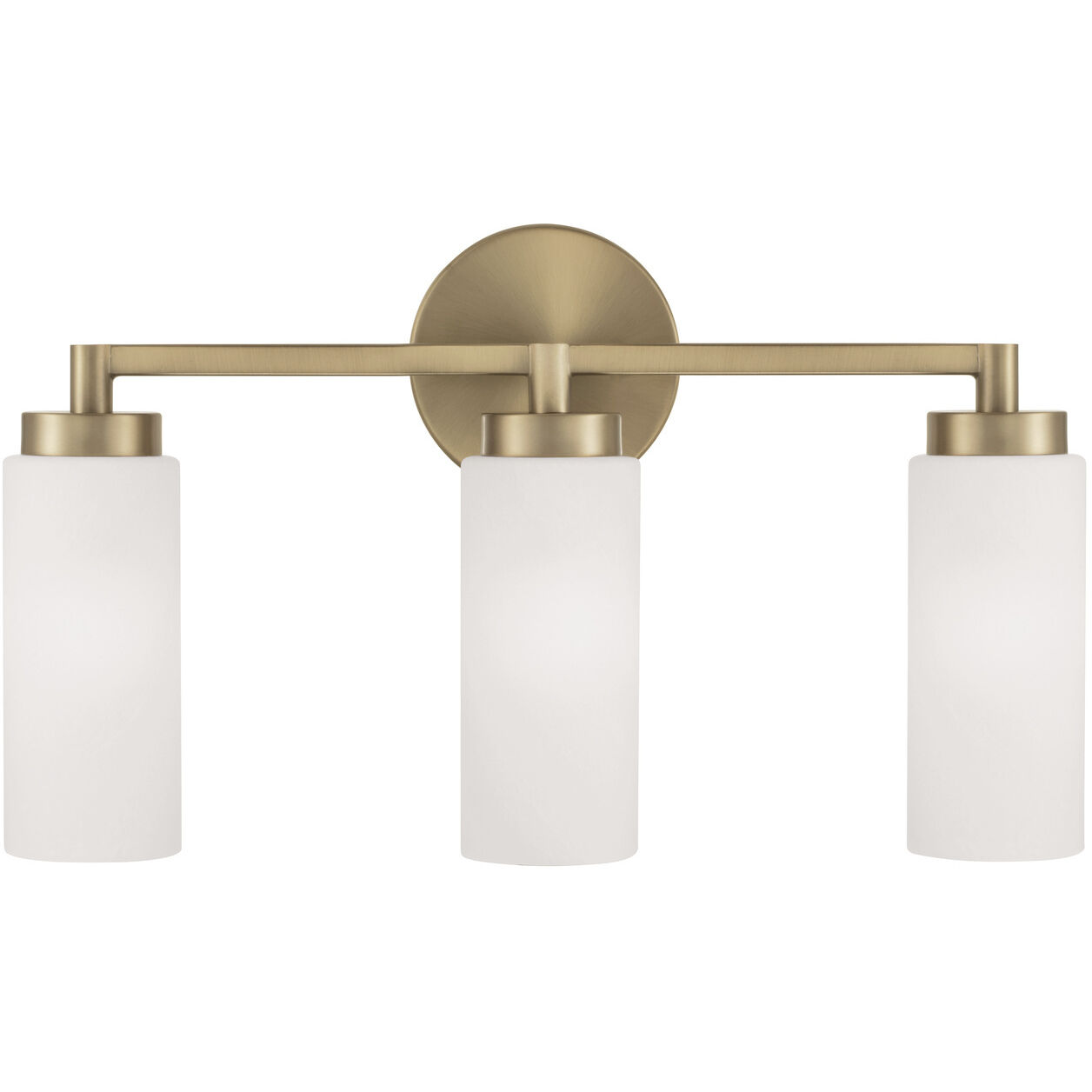 Alyssa 3 Light 19 inch Aged Brass Vanity Light Wall Light
