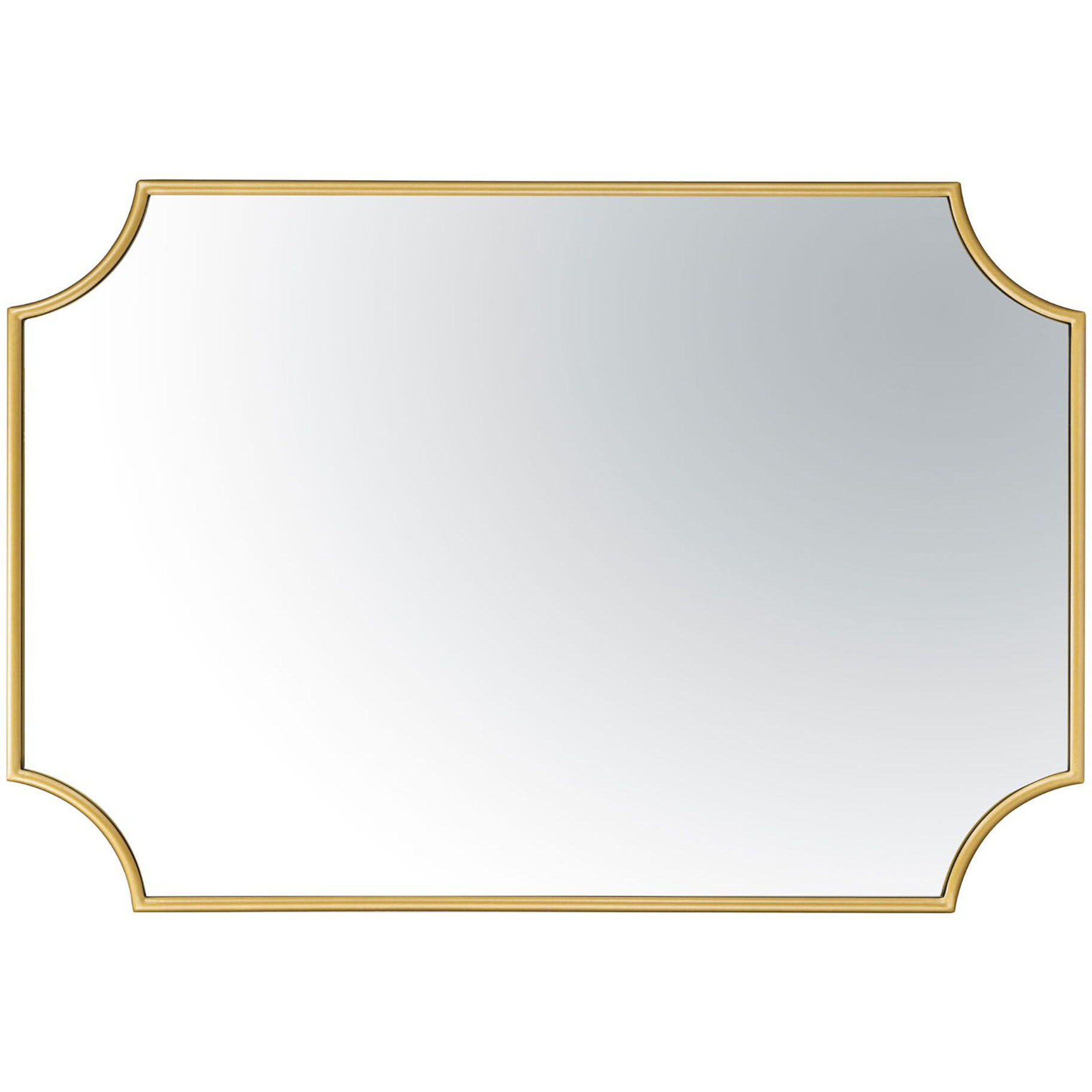 Carlton 33 X 22 inch Gold Wall Mirror, Tamara Day Collaboration
