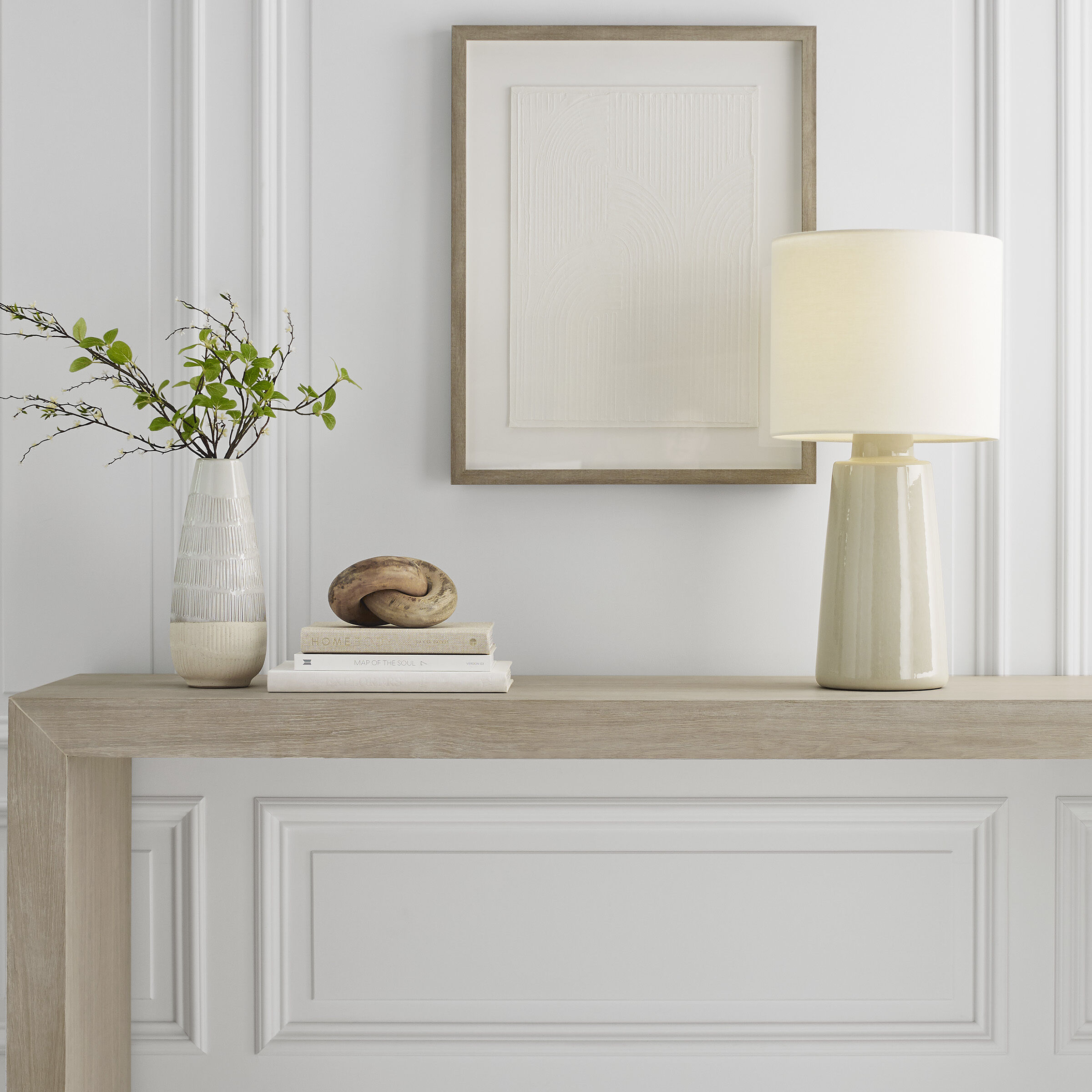 Barbara Barry Vessel 27.38 inch 9.00 watt Shellish Grey Table Lamp Portable Light