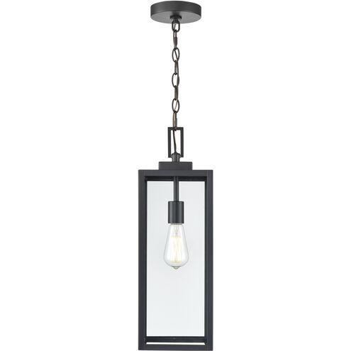 Atless 1 Light 7 inch Powder Coated Black Outdoor Pendant