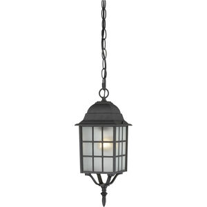 Adams 1 Light 6 inch Textured Black Outdoor Hanging Lantern