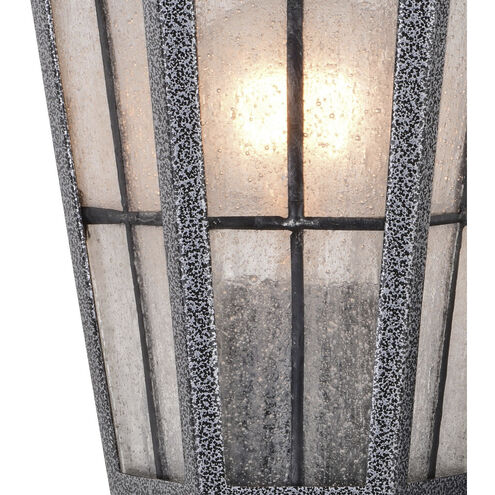 York 1 Light 14.25 inch Textured Pewter Outdoor Wall Decor Motion